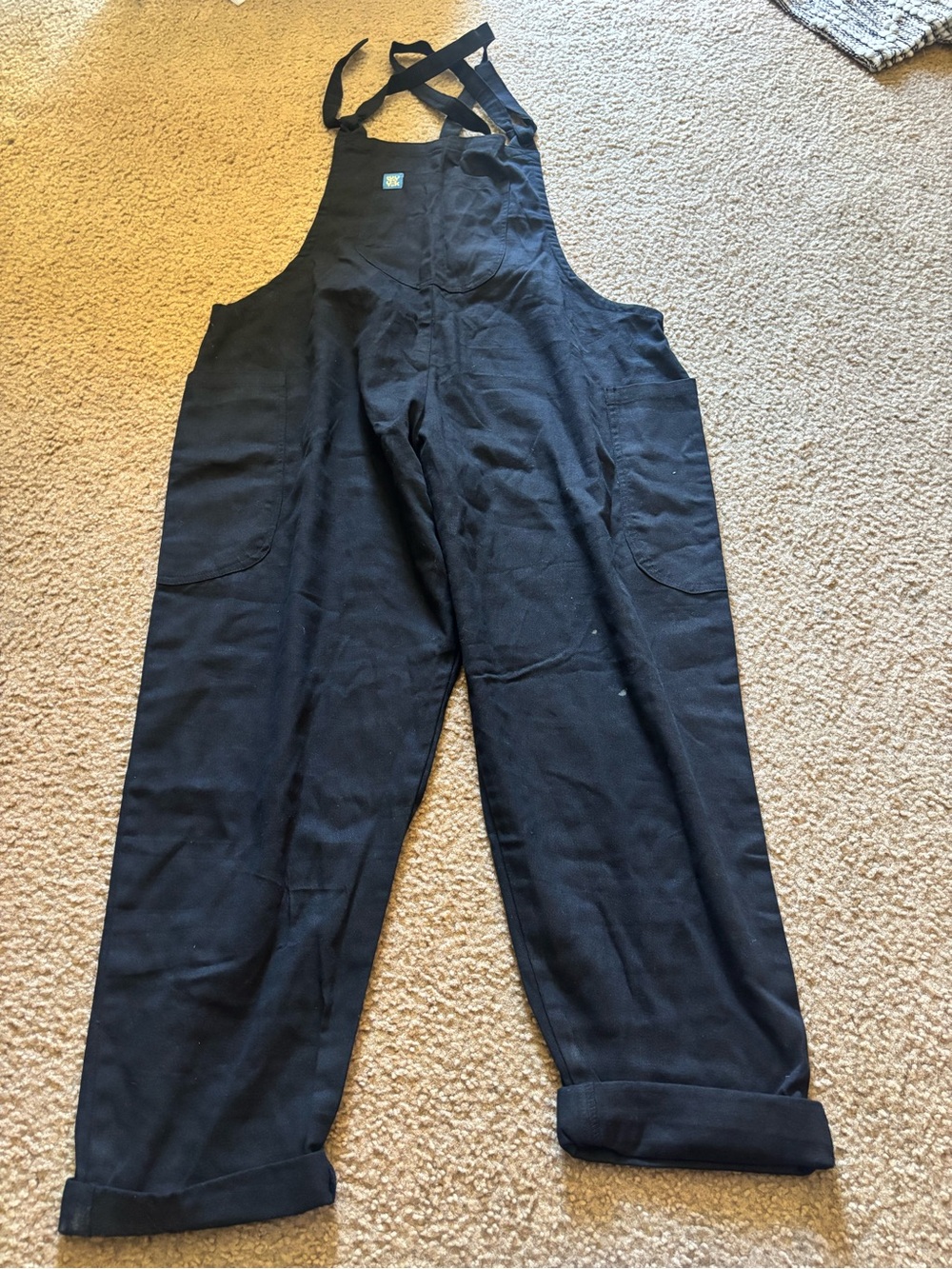 Lucy and Yak Organic Cotton Original Dungarees Overalls , Women’s Large